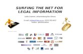 Surfing the Web for legal information May 2014