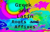 Greek And Latin root & affixes Ppt
