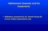 Adolescent onset anemia new