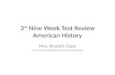 3rd nine week test review amh key