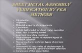 Sheet metal assembly verification by fea methods