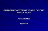 Paraguay After 60 Years Of One Party Rule