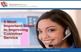 5 Most Important Steps to Improving Customer Service