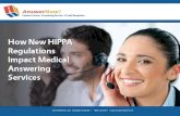 How New HIPAA Regulations Impact Medical Answering Services