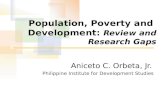 Population poverty and development