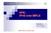 6PE - IPv6 Over MPLS (Cisco Expo 05)