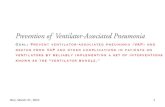 Prevention of Ventilator-Associated Pneumonia - Part 2 (May 2006)