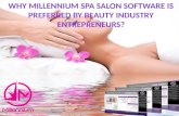 Why millennium spa salon software is preferred by beauty industry entrepreneurs