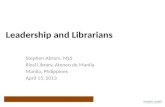 Rizal library2013leadership