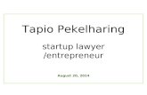 Tech Startup Meeting ICT Law August 14