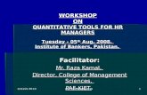 Quantitative tools for HR managers