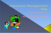 Classroom management plan power point