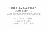 Media evaluation question 1 & 2