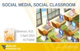 Social Media for the Social Classroom