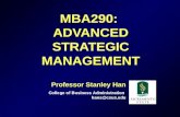 MBA 290-Strategic Analysis