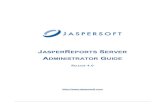 Jasper Reports Server Admin Guide 4.0
