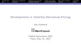 Vol Derivatives 2007