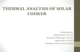 THERMAL ANALYSIS OF SOLAR COOKER