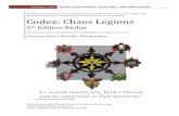 **Fandex** Warhammer 40K Codex Chaos Legions