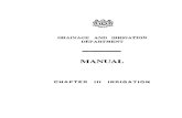 Drainage and Irrigation Department - Manual