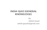 India Quiz (General Knowledge)