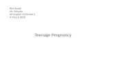 Senior Graduation Project- Teenage Pregnancy