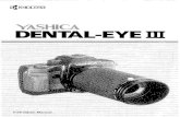 Yashica Dental Eye II User Manual