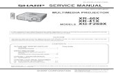 XR40_XR41_XGF260X Sharp Service Manual