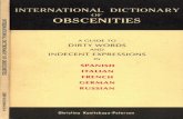 International Dictionary Of Obscenities