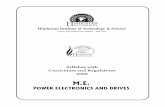 M. Tech. Power Electronics and Drives