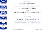 NAVPERS 18068F  U.S. NAVY ENLISTED CLASSIFICATION MANUAL  APRIL 2012