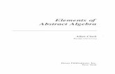 Elements of abstract algebra  - Allan Clark