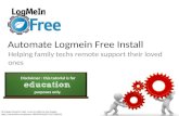 How to Automate Logmein Free