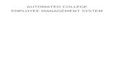 College Employee Management System