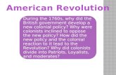 Lesson 5: Revolution in the Colonies