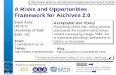 A Risks And Opportunities Framework For Archives 2.0
