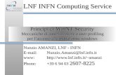 Principi di WinNT Security Nunzio AMANZI, LNF - INFN E-mail:Nunzio.Amanzi@lnf.infn.it www:amanzi Phone:+39 6 94 03 2607-8225 LNF.