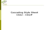CSS Cascading Style Sheet CSS2 – CSS/P. The goal: see this site .