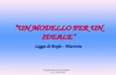 Progetto lauree scientifiche A.S. 2006-2007 UN MODELLO PER UN IDEALE Legge di Boyle - Mariotte.