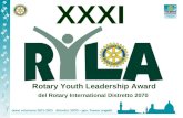 Rotary Youth Leadership Award del Rotary International Distretto 2070 XXXI.