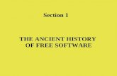 Section 1 THE ANCIENT HISTORY OF FREE SOFTWARE. Hack, hack, what are you doing? Just hacking!
