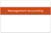 Introduction Of Management Accounting