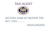 section 44ab oF income tax act, 1961 .........