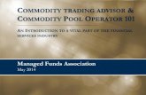 Commodity Trading Advisor & Commodity Pool Operator 101