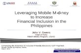 Leveraging Mobile Money to Increase Financial Inclusion