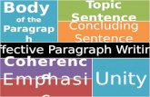 Steps in Writing a Paragraph