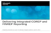 Delivering Integrated COREP and FINREP Reporting