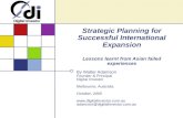 Strategic Planning for Successful International Expansion