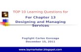 Ch 13 designing and managing services gonzaga