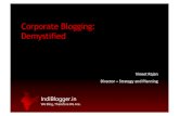 Corporate Blogging - Vineet Rajan